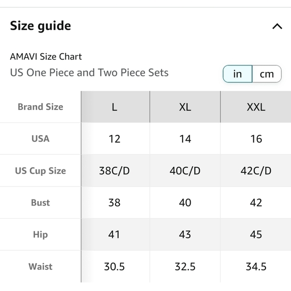 AMAVI Over The Shoulder One Piece Swimsuit in Multi Blue Size 16 NWOT - Picture 4 of 12